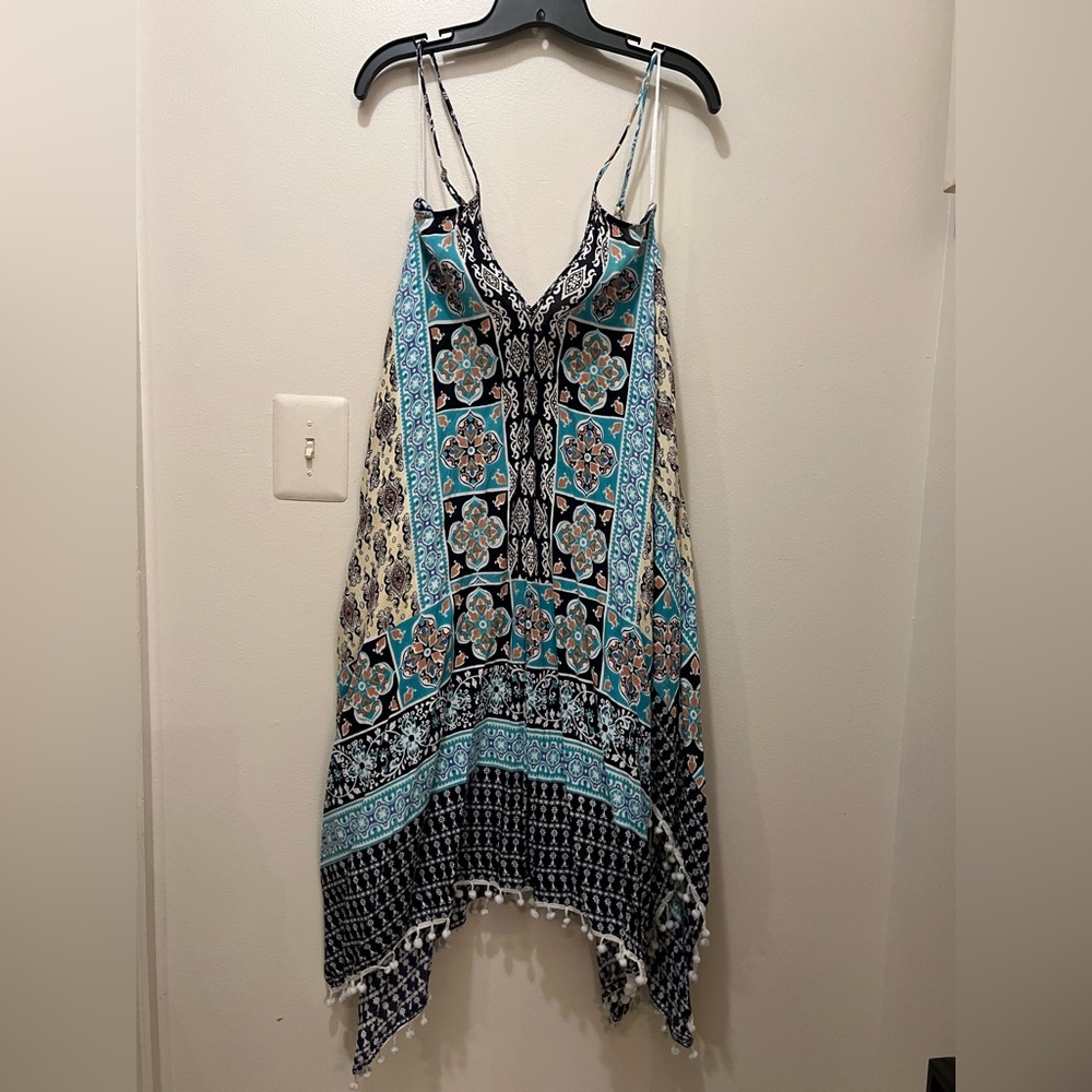 BEACHWEAR BY JAPNA -  XL ADJUSTABLE STRAP BEACH COVER UP EUC